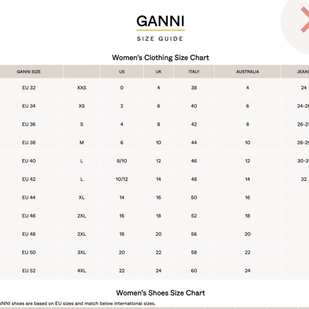 Ganni Cotton Poplin O Neck Shirred Crop Top in Orange - Size 44 XL - Picture 10 of 10